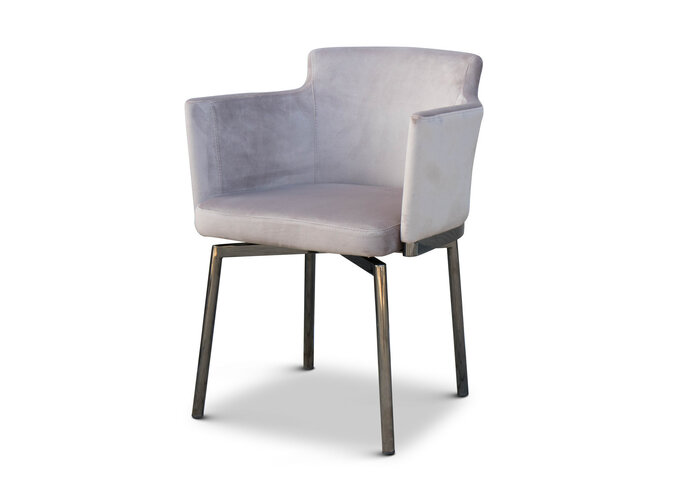 Dining chair Ruben - Light Taupe Velvet