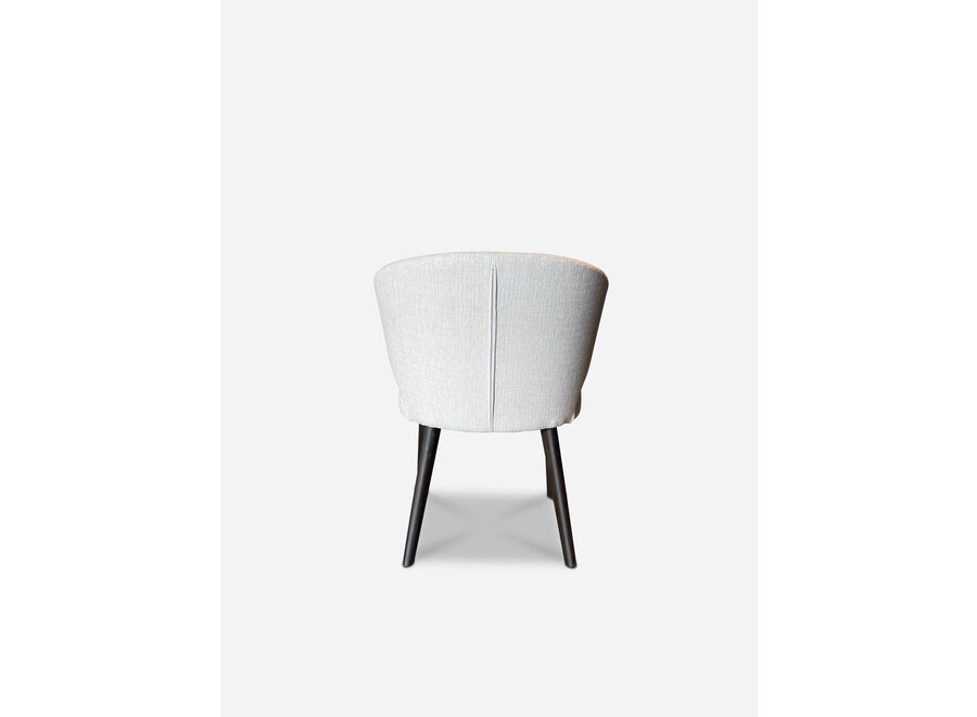Dining room chair 'Alicia' - White Hopsack fabric