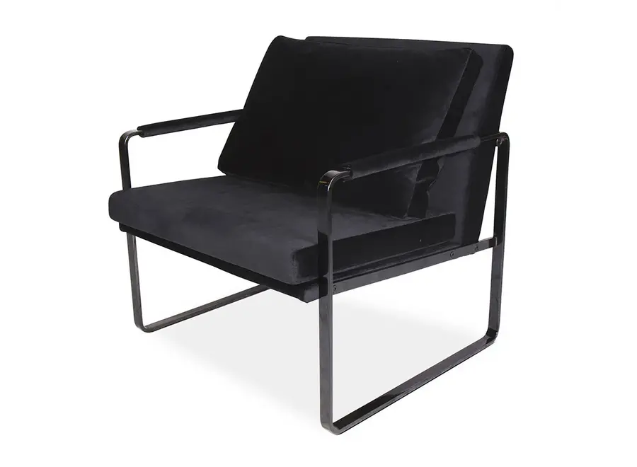 Armchair Milo - Black Velvet