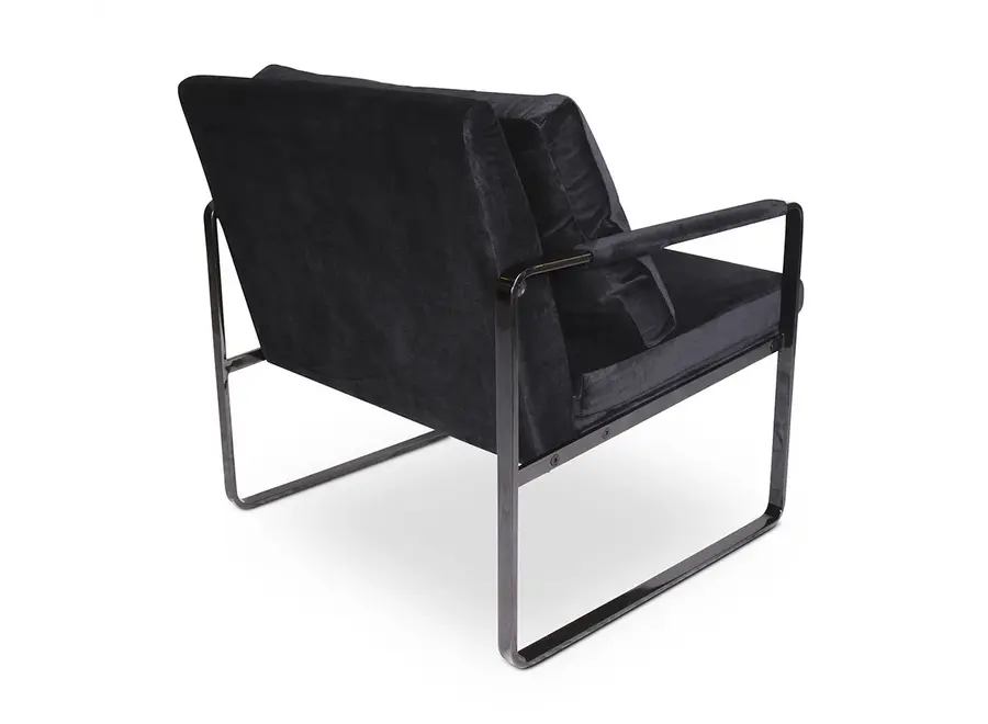 Armchair 'Milo' - Black Velvet