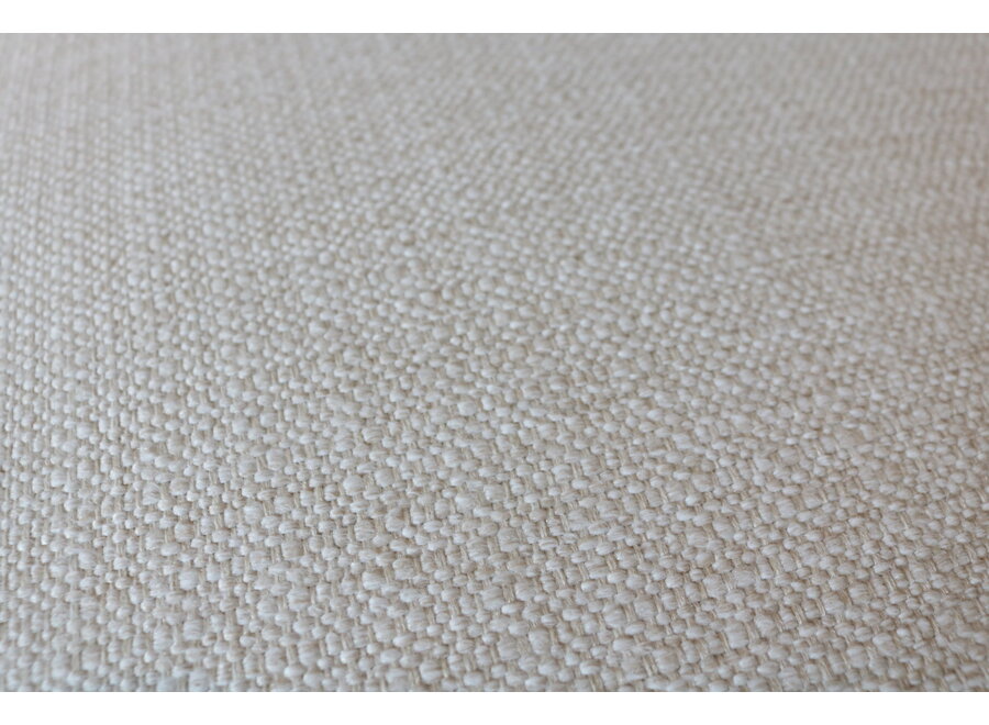Armchair 'Marino' - White Hopsack fabric