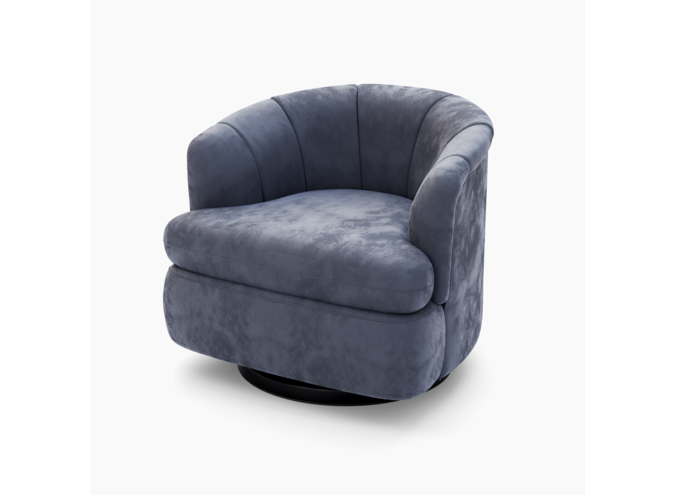 Draaifauteuil Monte - Soft Grey Velvet