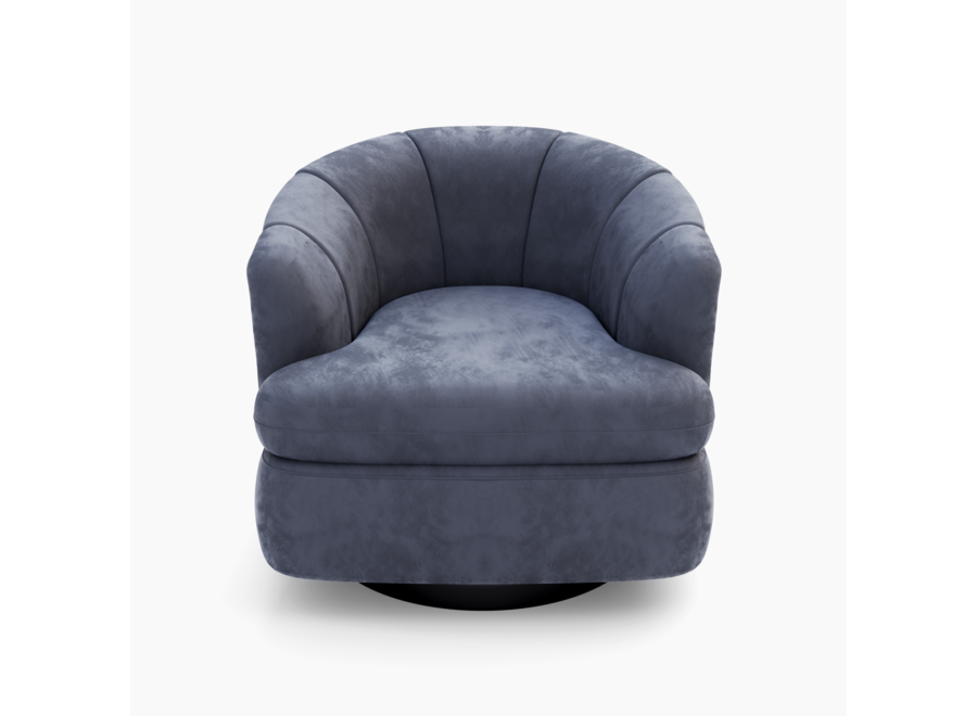 Draaifauteuil 'Monte' - Soft Grey Velvet