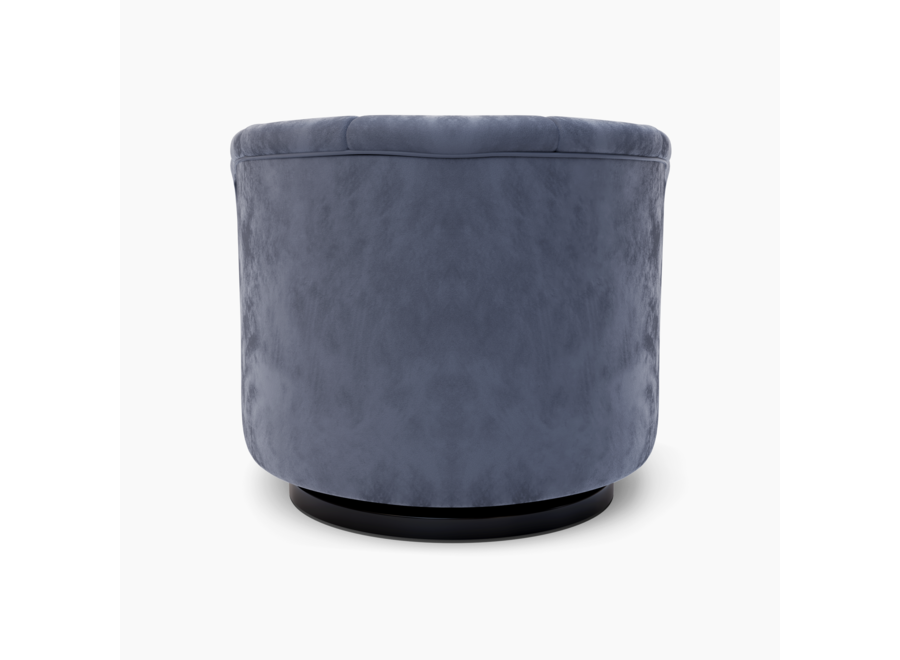 Draaifauteuil 'Monte' - Soft Grey Velvet