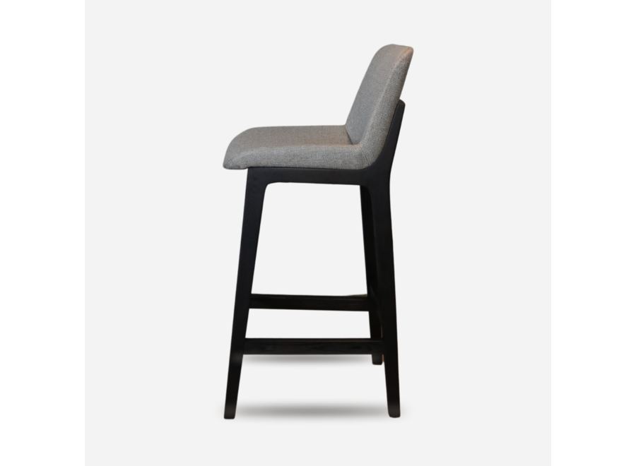 Bar chair 'Febe' - Light Taupe Hopsack fabric