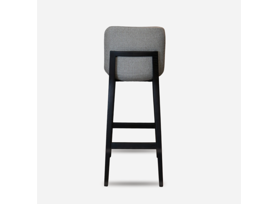 Bar chair 'Febe' - Light Taupe Hopsack fabric