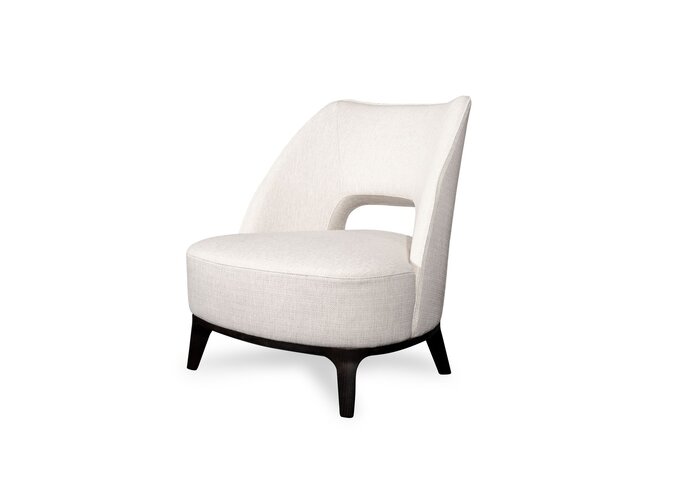 Armchair Marino - White Hopsack fabric