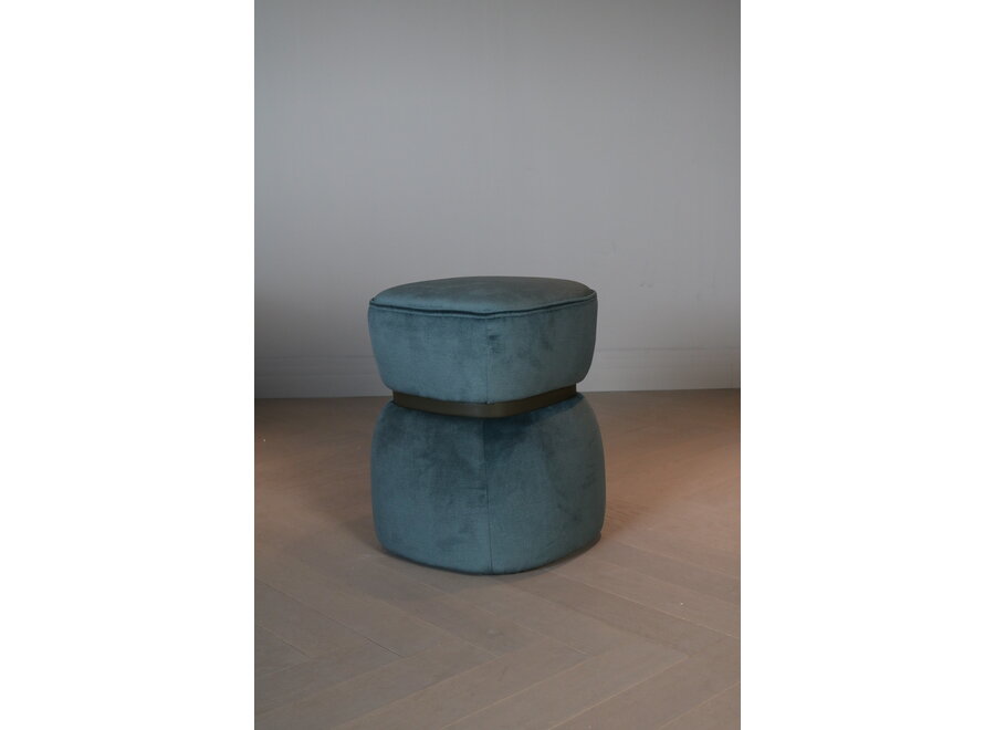 Tabouret 'Vera' - Mystic Green velvet