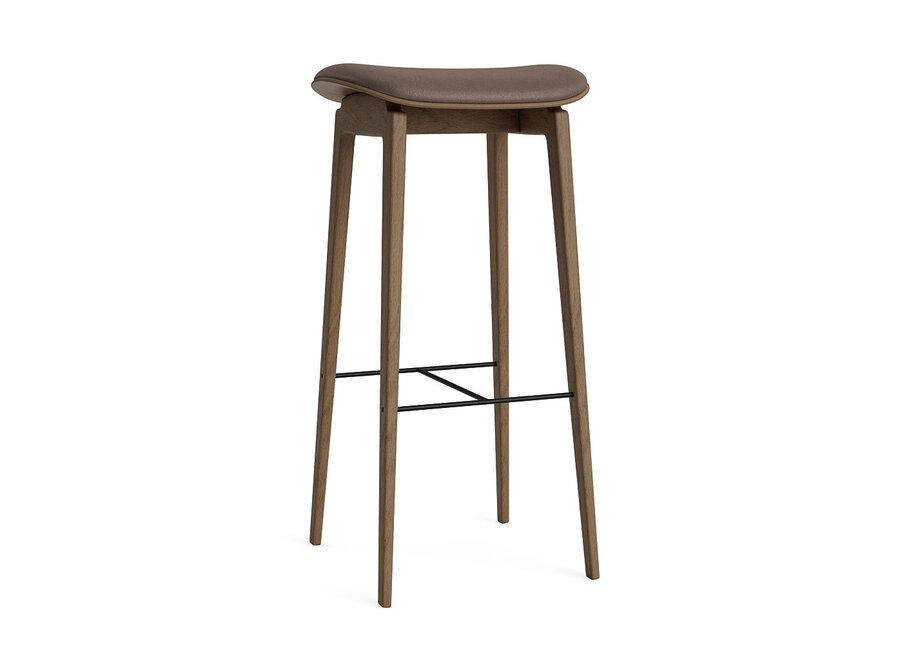 Bar chair NY11 Light smoked oak - Leather