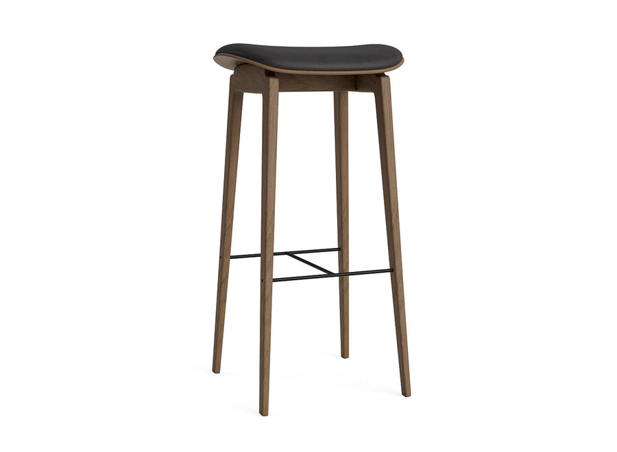 Bar chair NY11 Light smoked oak - Leather