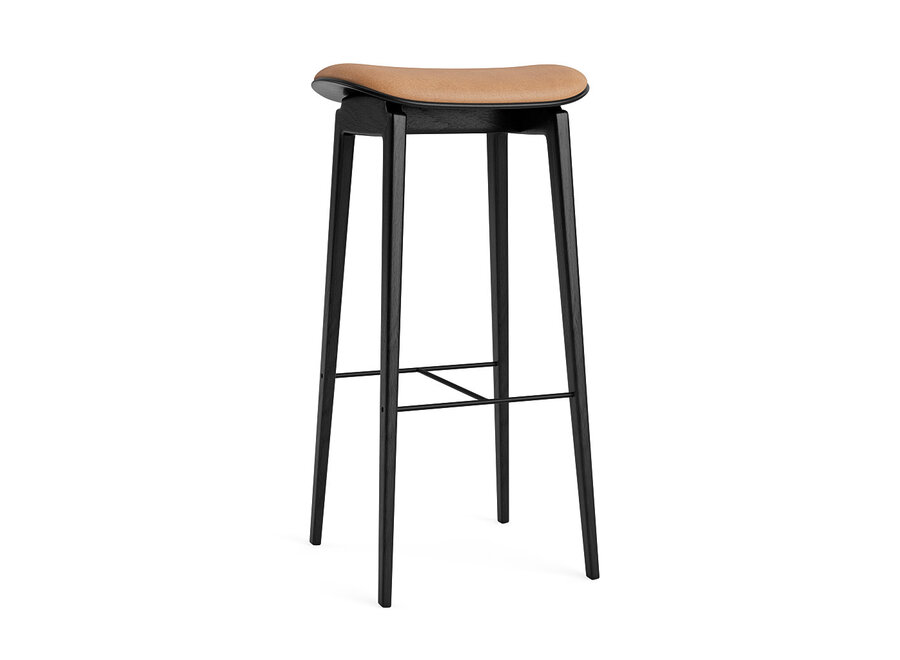 Bar chair NY11 Black oak - Leather