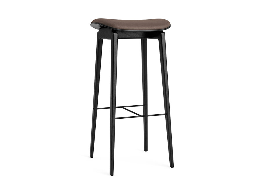 Bar chair NY11 Black oak - Leather