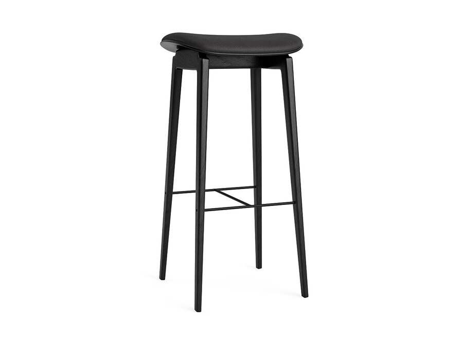 Bar chair NY11 Black oak - Leather