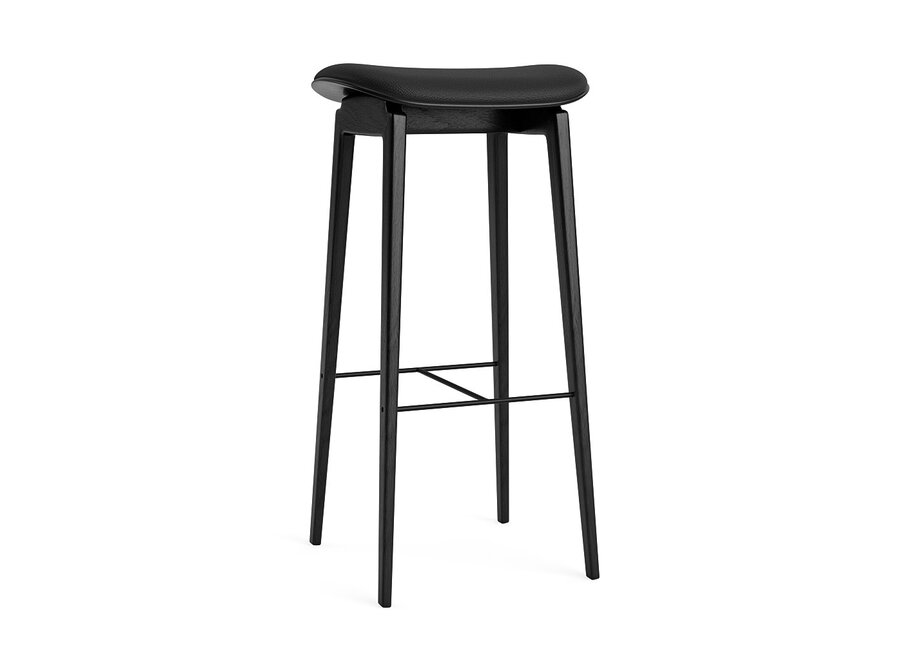 Bar chair NY11 Black oak - Leather