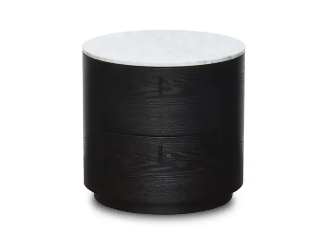 Table de chevet Aldo - Charcoal Oak