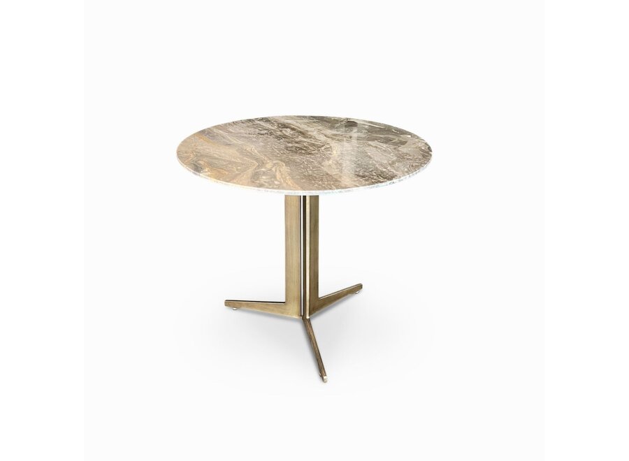 Side table 'Luna' - Café au Lait - L