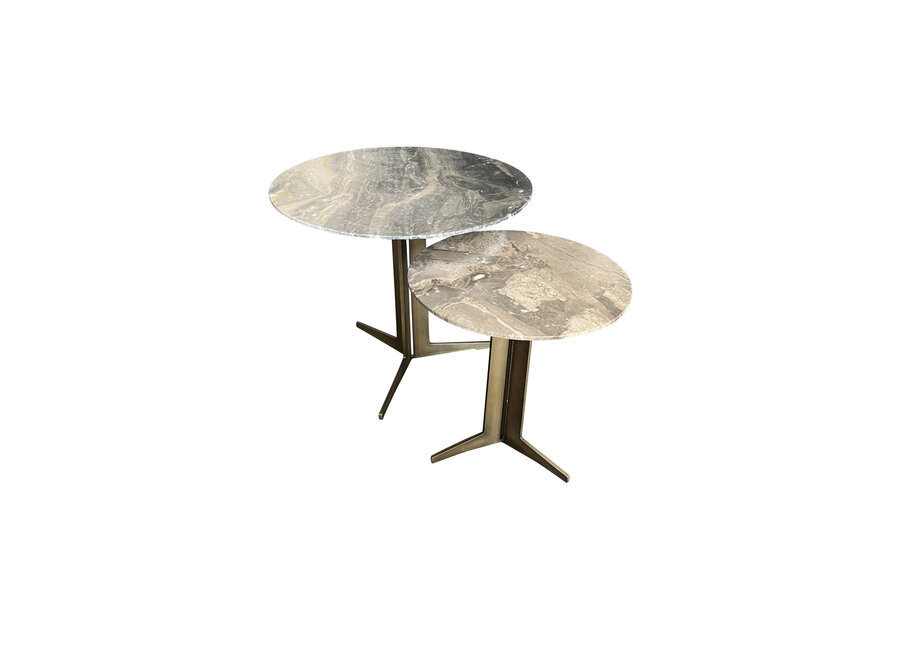 Side table 'Luna' - Café au Lait - S