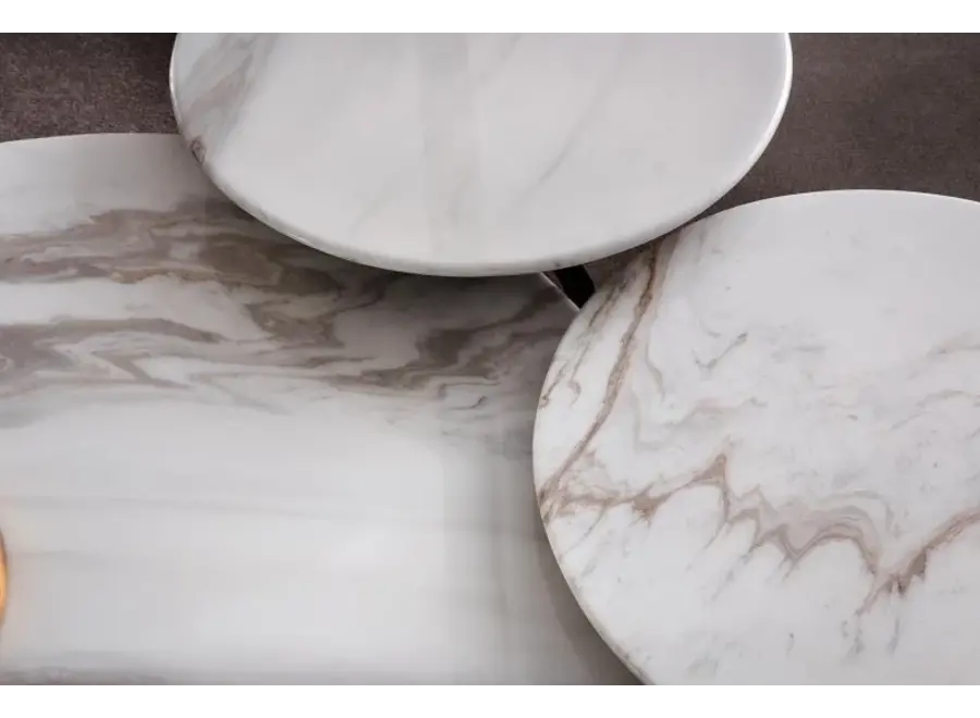 Table d'appoint 'Luna' - Arabesque Marble - S