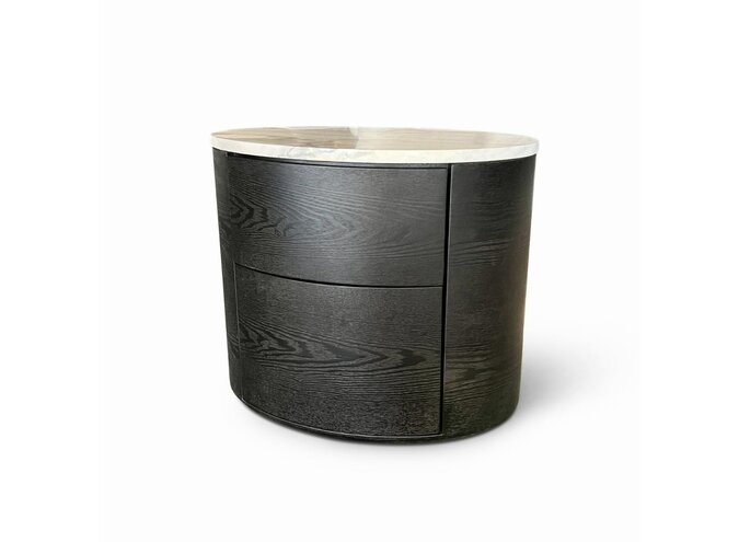 Nachtkastje Bologna - Charcoal Oak