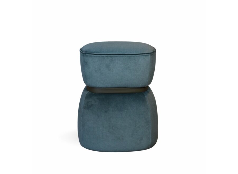 Hocker 'Vera' - Mystic Green velvet