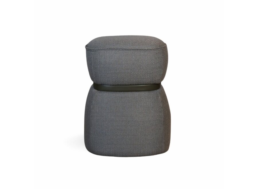 Stool 'Vera' - Mid Gray Hopsack