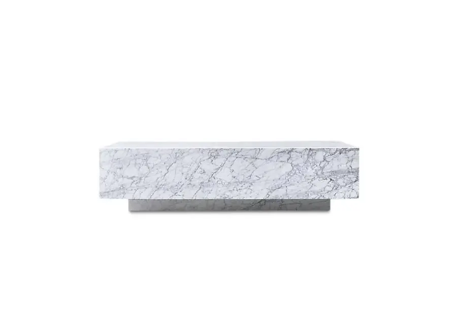 Coffee table Pieno Carrara - Rectangular