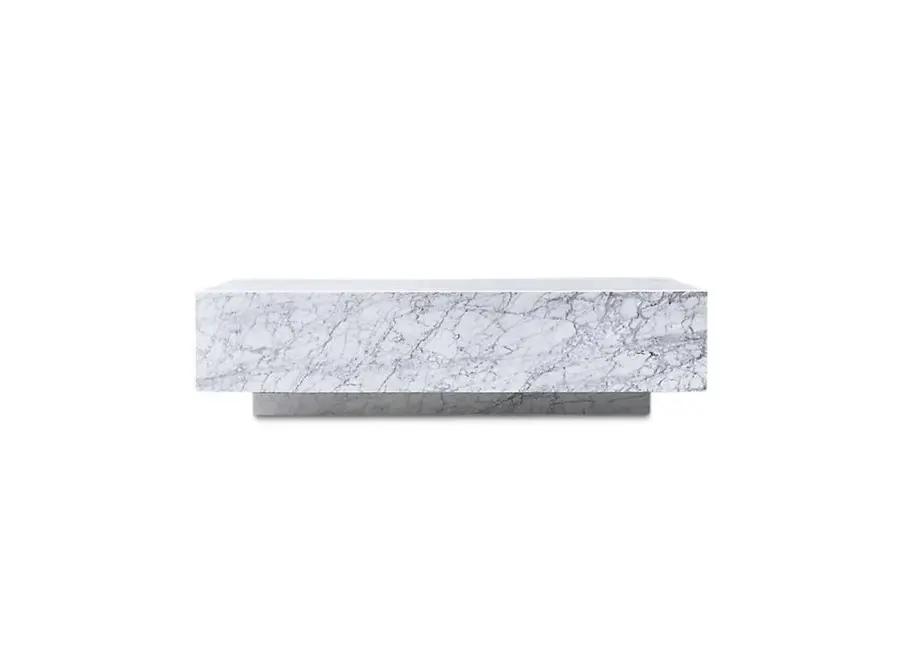 Table basse 'Pieno Carrara' - Rectangulaire