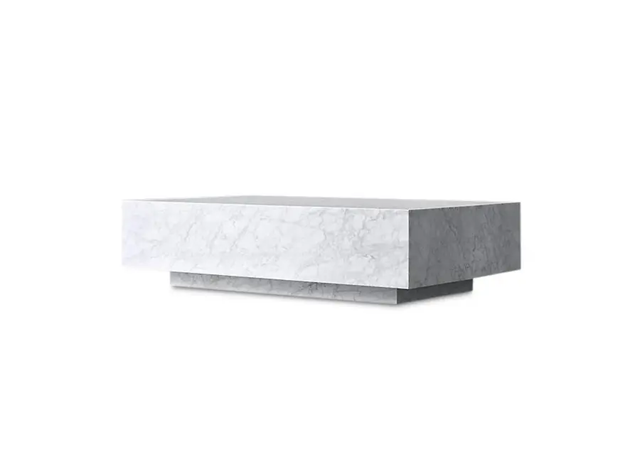 Table basse 'Pieno Carrara' - Rectangulaire