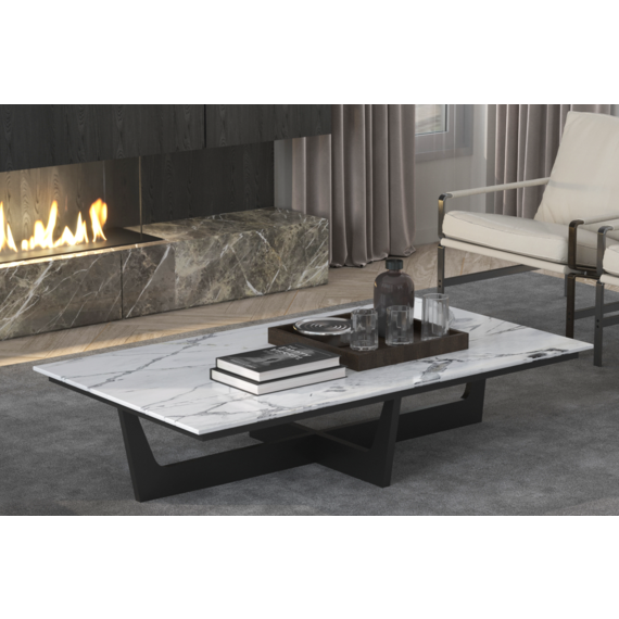 THE GRAND COLLECTION Dining table 'Positano' - Smoke black - Wilhelmina  Designs