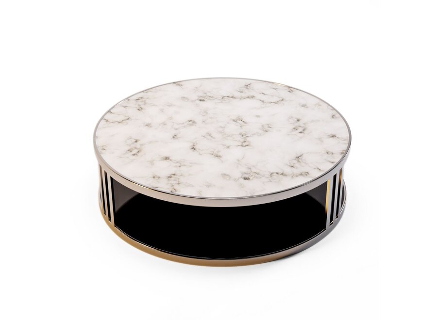 Coffee table 'Fabrio' - White Marble