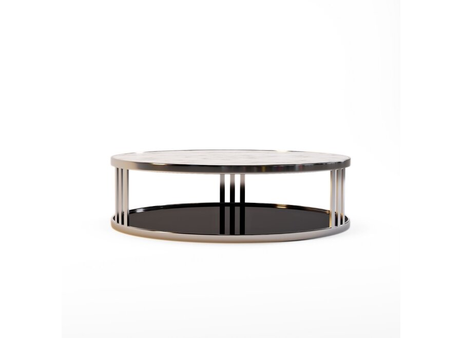 Coffee table 'Fabrio' - White Marble
