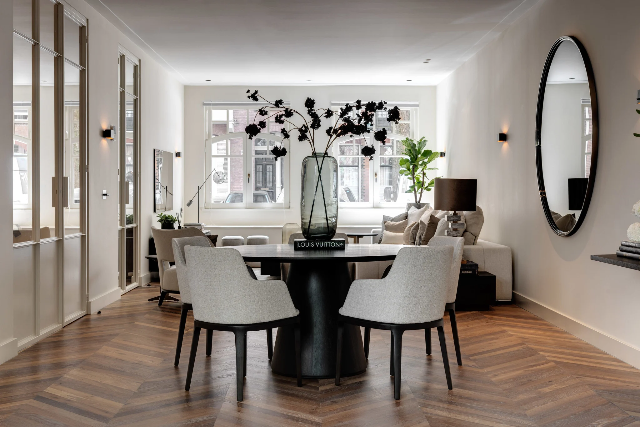 THE GRAND COLLECTION Dining table 'Positano' - Smoke black - Wilhelmina  Designs