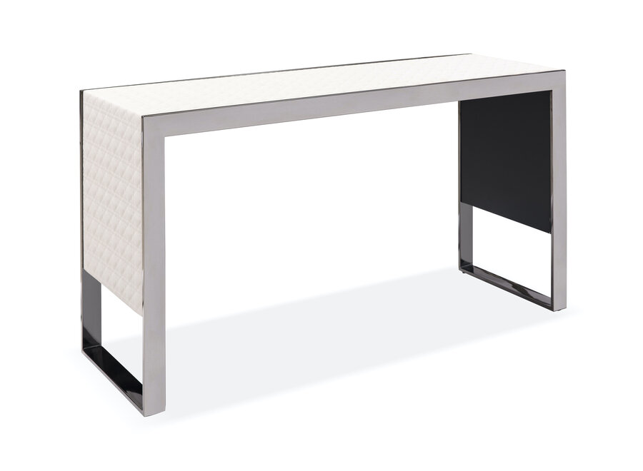 Table console 'Diana' - Beige Leather