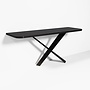 Table console 'Xavier' - Smoke Wood
