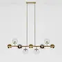 Chandelier 'Churchill' - Clear Glass/Brass
