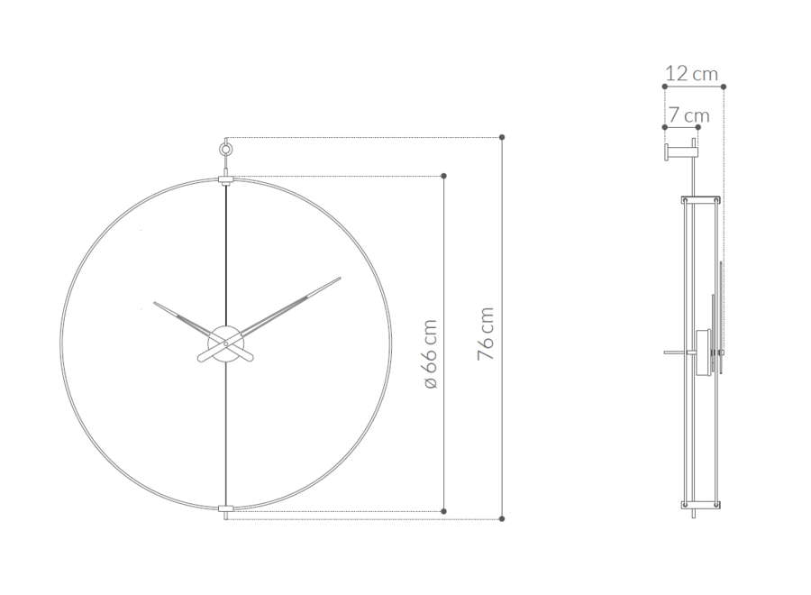 Design Wanduhr 'Mini Barcelona'