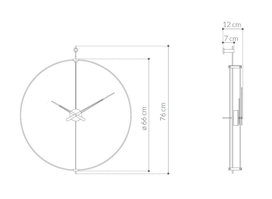 Mini horloge Barcelone G - Horloges murales Nomon. Moderne und ikonische  Designuhr. Ideale Uhr für Ihr Zuhause.