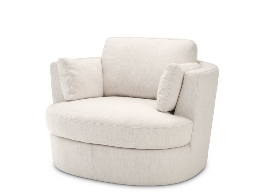 Swivel armchair 'Clarissa' - Avalon white - OL