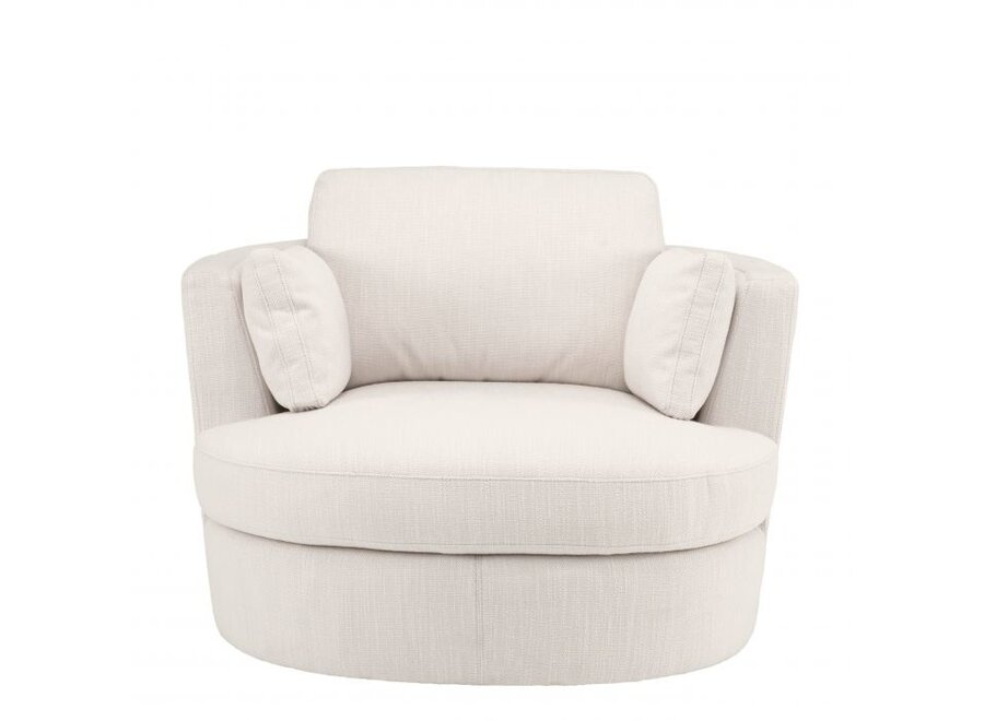 Swivel armchair 'Clarissa' - Avalon white - OL