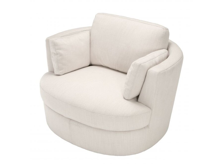 Swivel armchair 'Clarissa' - Avalon white - OL