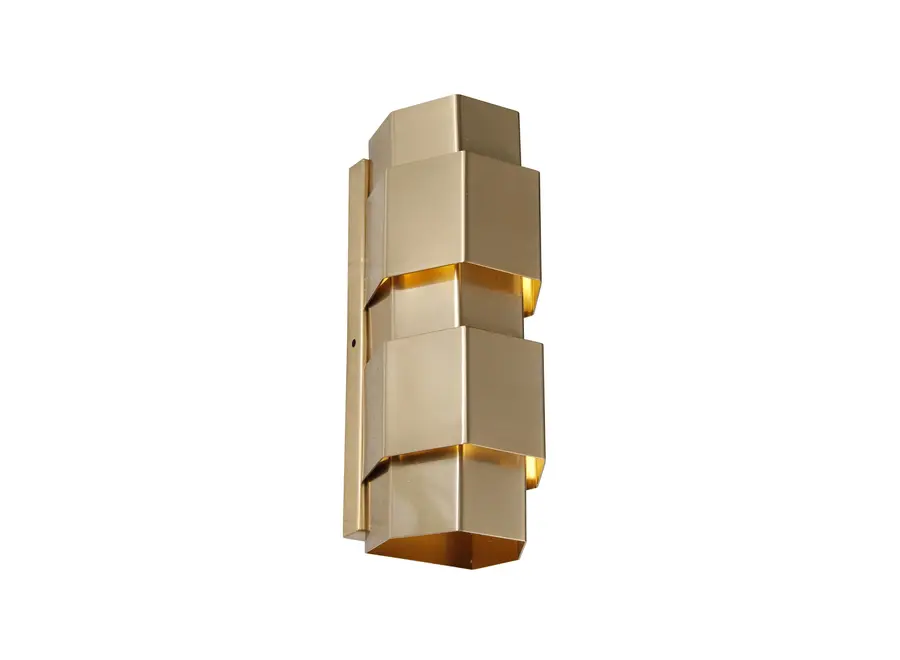 Wall lamp 'Saint' Hexagon - Brass