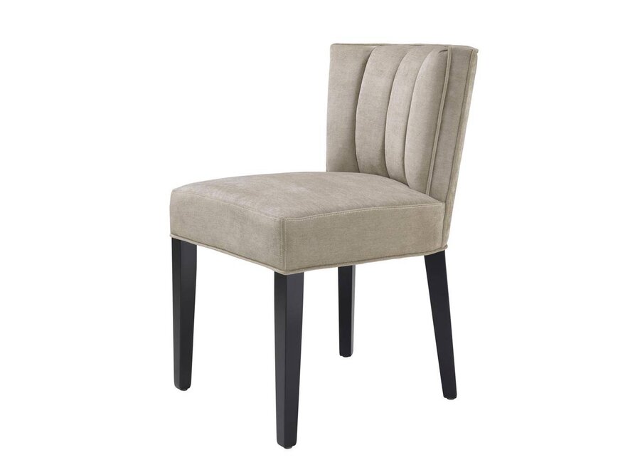 Dining chair 'Windhaven' - Greige velvet - OL