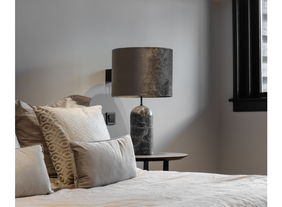 Table lamp 'Verona' - Black Marble