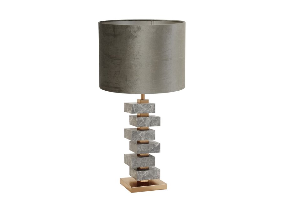 Lampe de table 'Mayfair' - Grey Marble