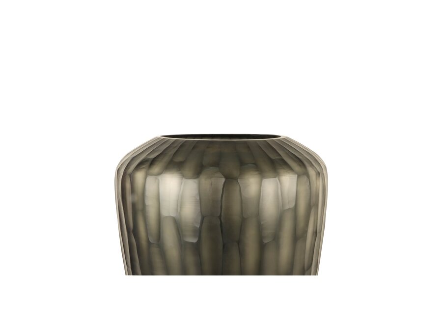 Vase 'Jade' M - Dark Smoke