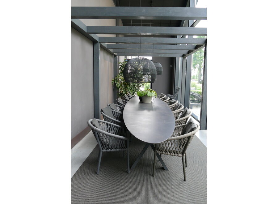 Garden chair 'Majinto' - Anthracite / Dark Grey