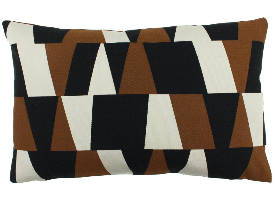 Decorative cushion Arzula Black/Copper