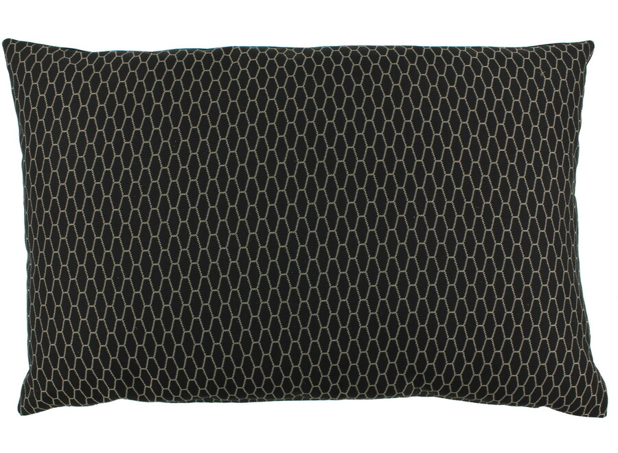 Decorative cushion Desray Black/Sand