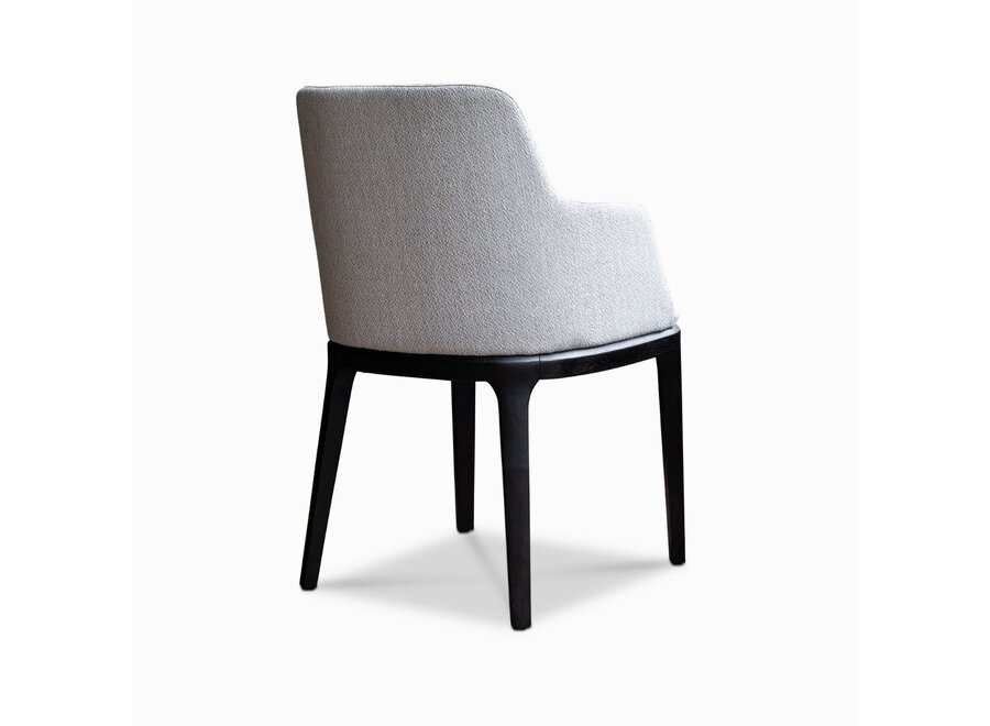 Dining chair 'Febe' - White Italian Fabric