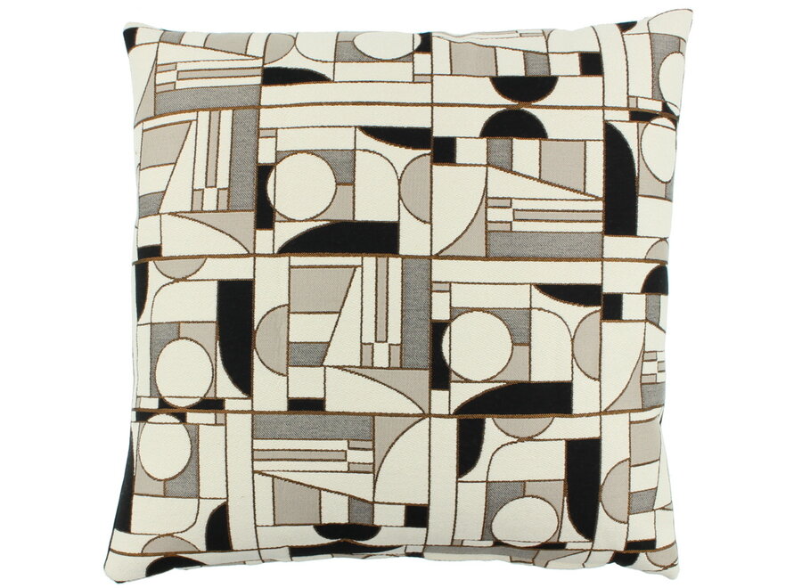 Decorative cushion Emily Black/White